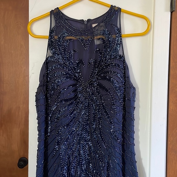 Alyce Designs Dresses & Skirts - Alyce Designs Beaded 100% silk Gown Dress Vintage